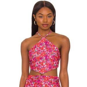 REVOLVE Lovers and Friends Lana Tie Top in Island Floral